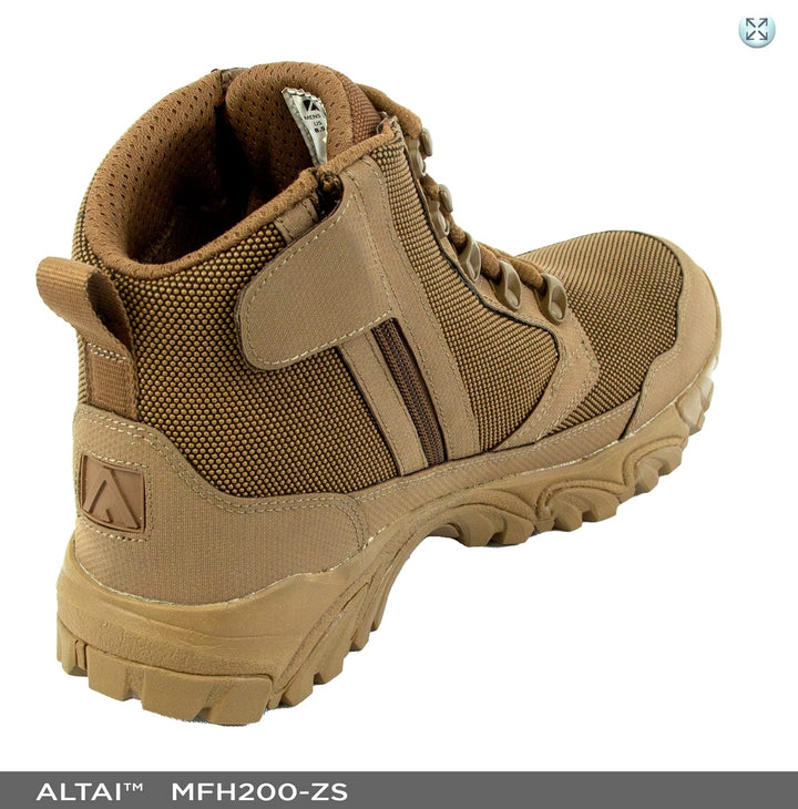 ALTAI™ 6″ Waterproof Brown Zip Up Hiking Boots (Model: MFH200-ZS)