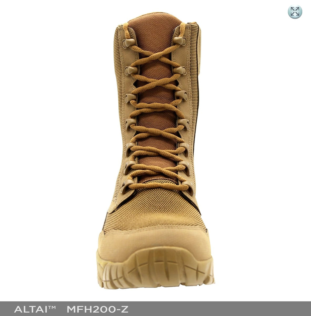 ALTAI™ 8″ Waterproof Brown Zip Up Hunting Boots (Model: MFH200-Z)