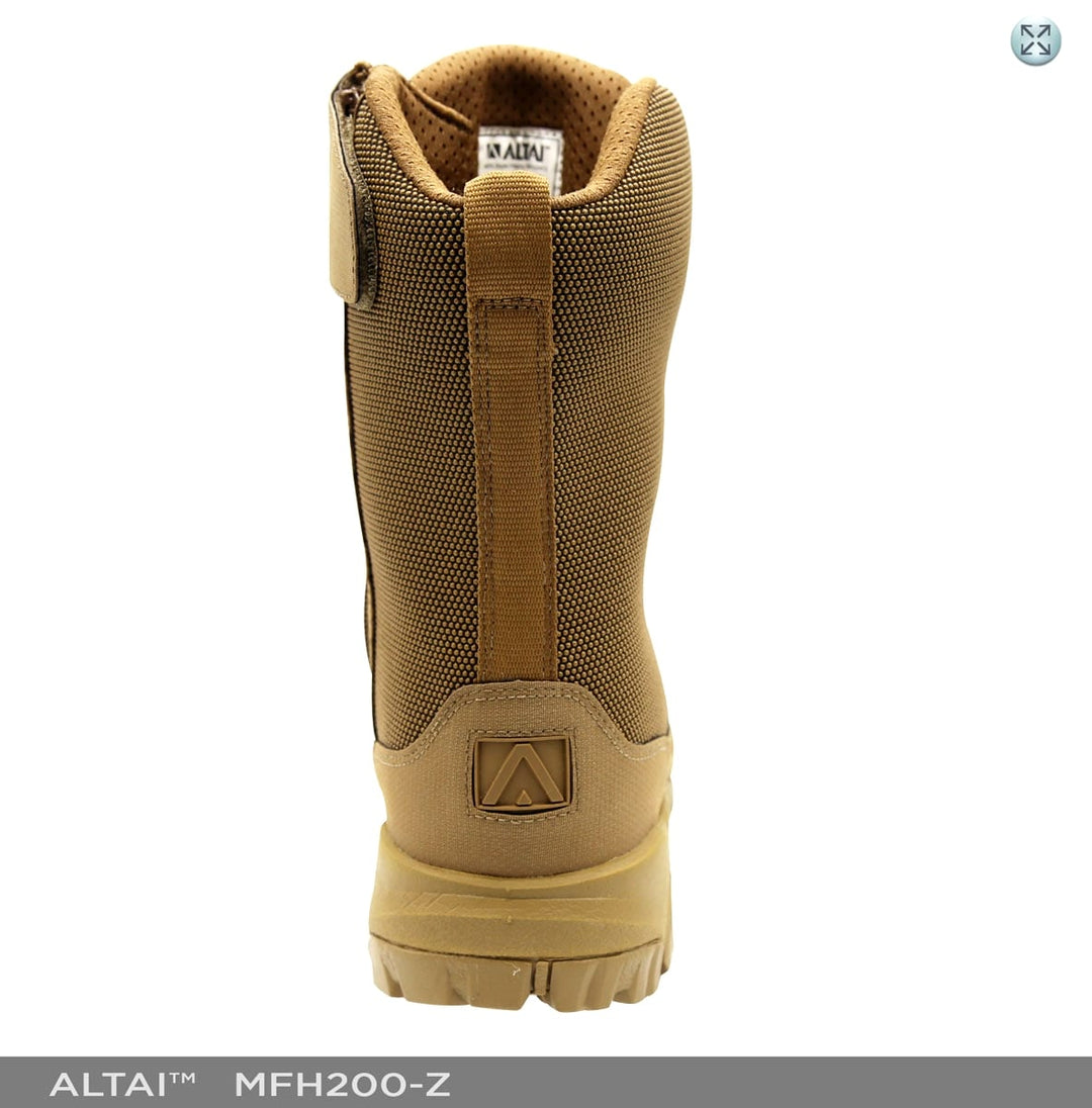 ALTAI™ 8″ Waterproof Brown Zip Up Hunting Boots (Model: MFH200-Z)