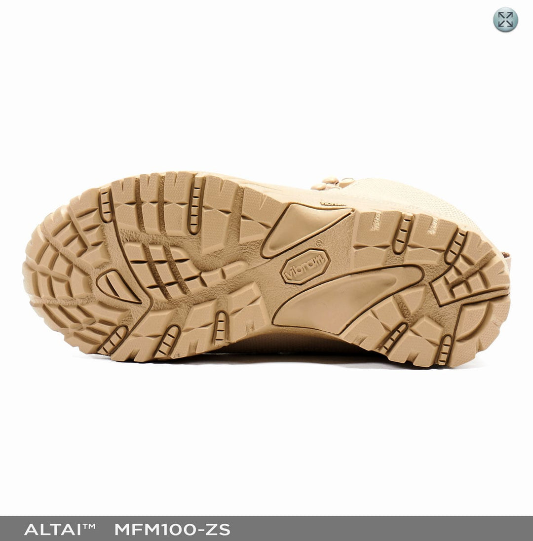 ALTAI™ 6″ Waterproof Tan Zip Up Work Boots (Model: MFM100-ZS)