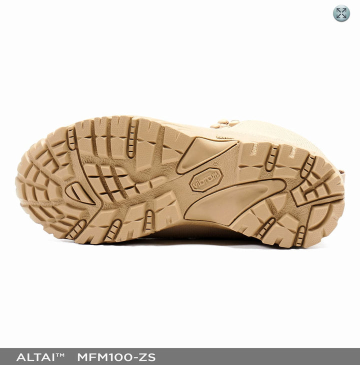 ALTAI™ 6″ Waterproof Tan Zip Up Work Boots (Model: MFM100-ZS)