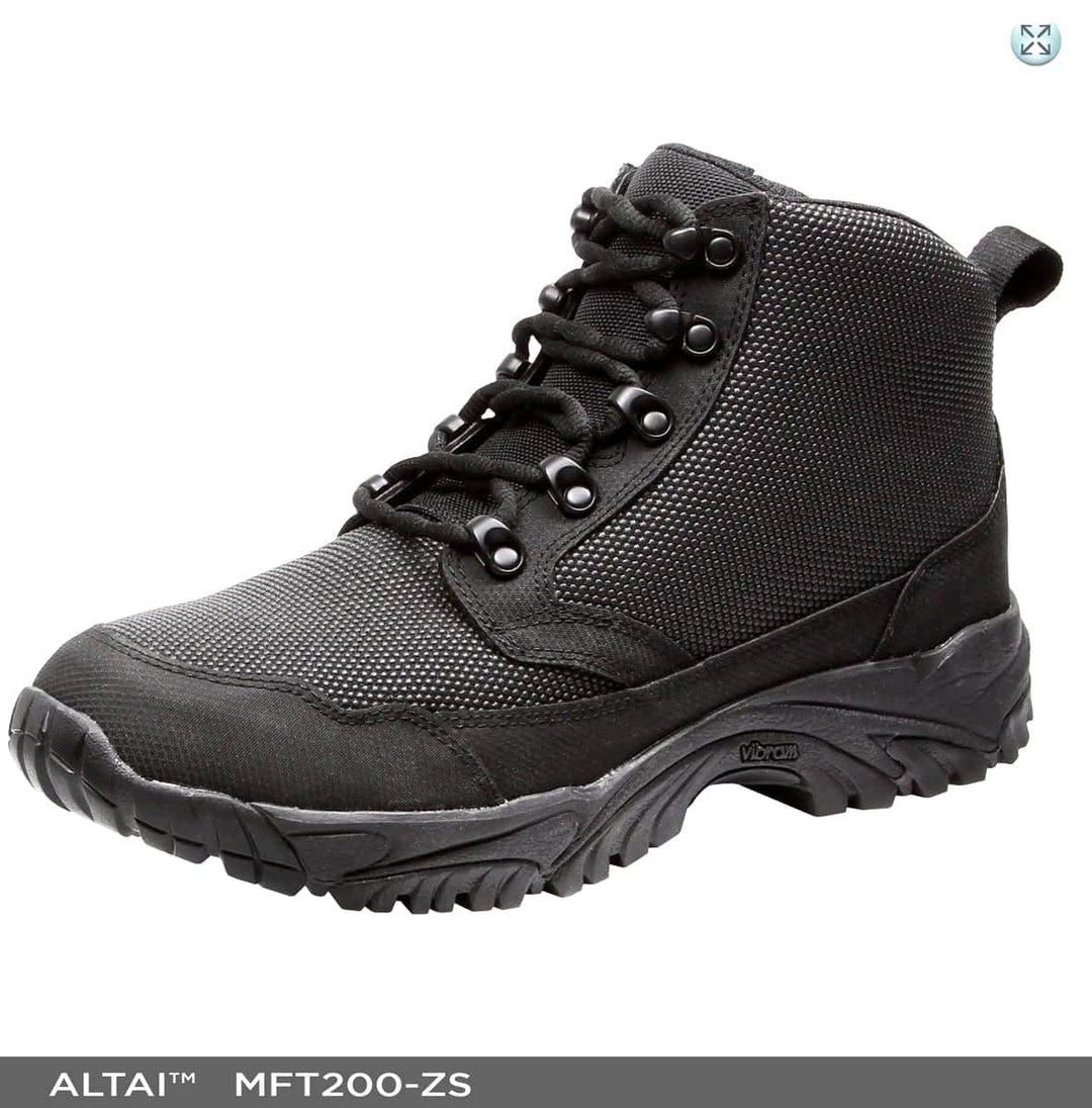 ALTAI™ 6″  Waterproof Side Zip Black Tactical Boots (Model: MFT200-ZS)