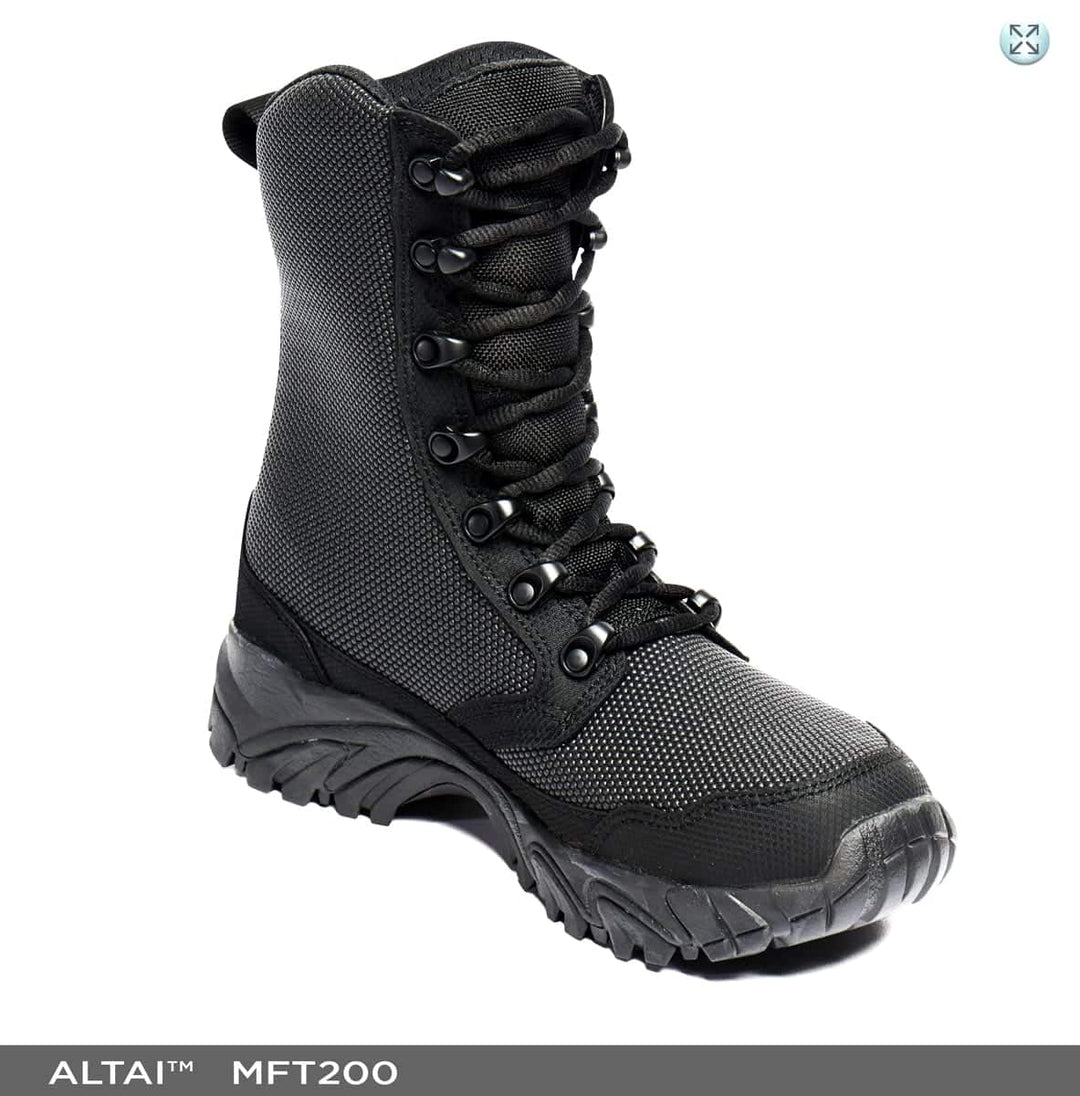ALTAI™ 8″ Waterproof Black Tactical Boots (Model: MFT200)