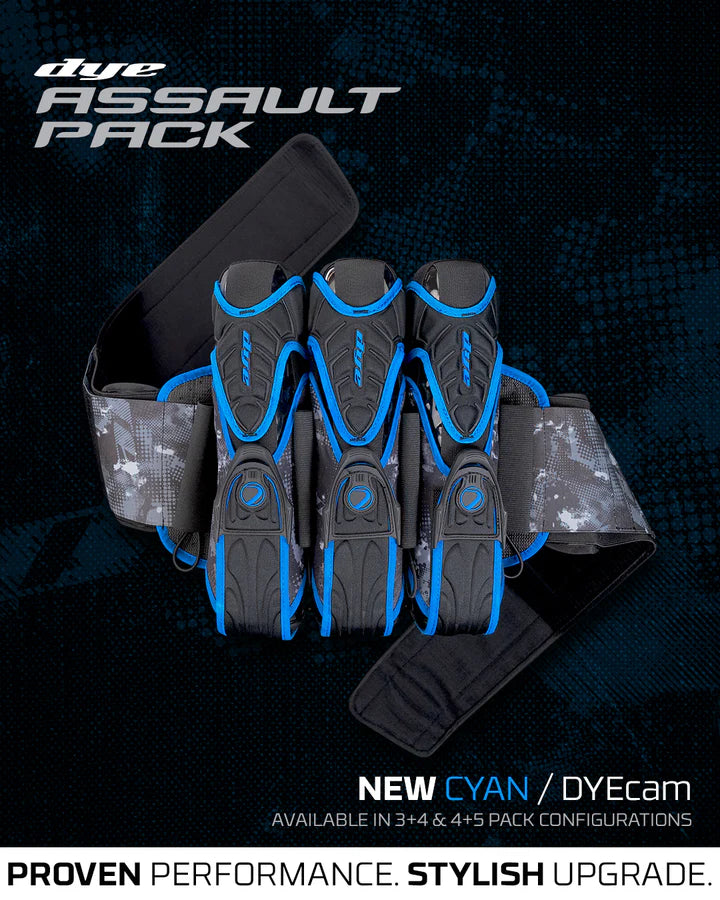 Dye ASSAULT PACK PRO HARNESS - DYECAM CYAN 3+4