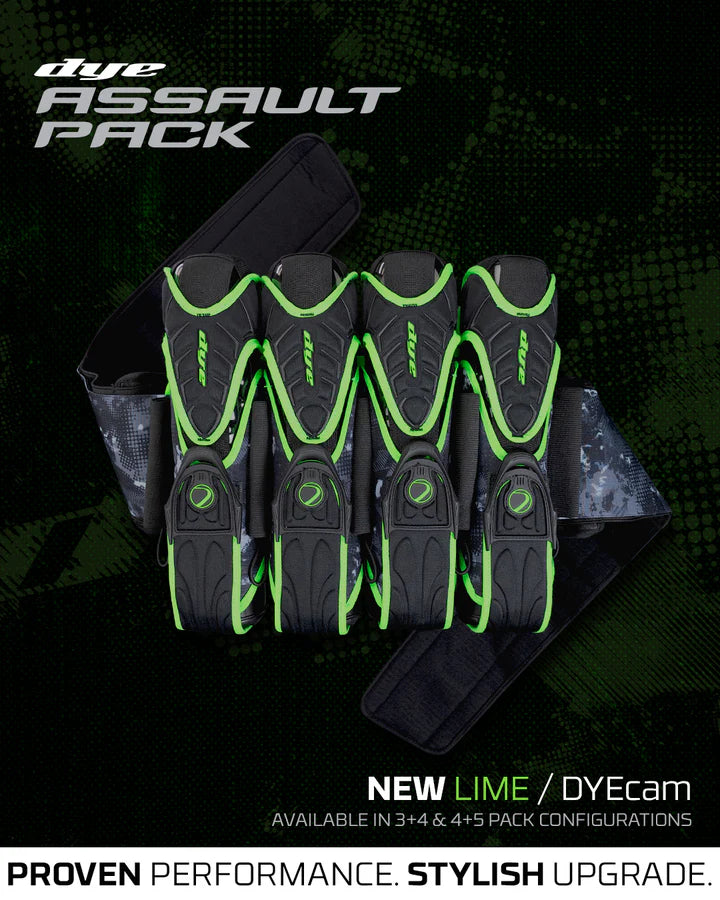 Dye ASSAULT PACK PRO HARNESS - DYECAM LIME 4+5