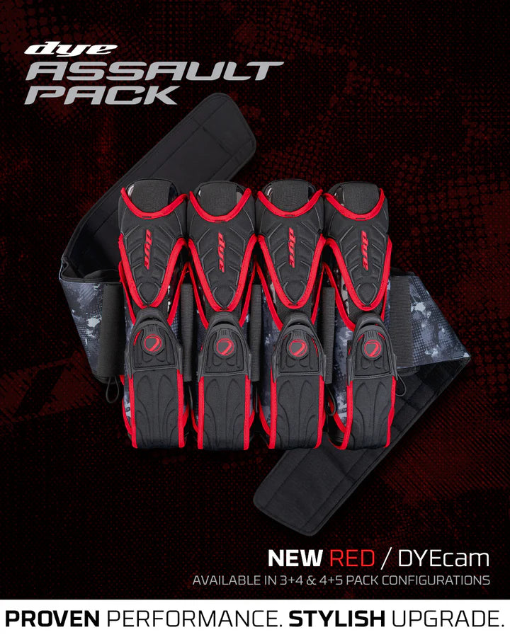 Dye Assault Pack Pro Harness - DYECAM RED 4+5