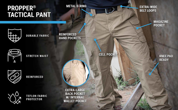 Propper® Men's Canvas Tactical Pant KHAKI (F5252-82)