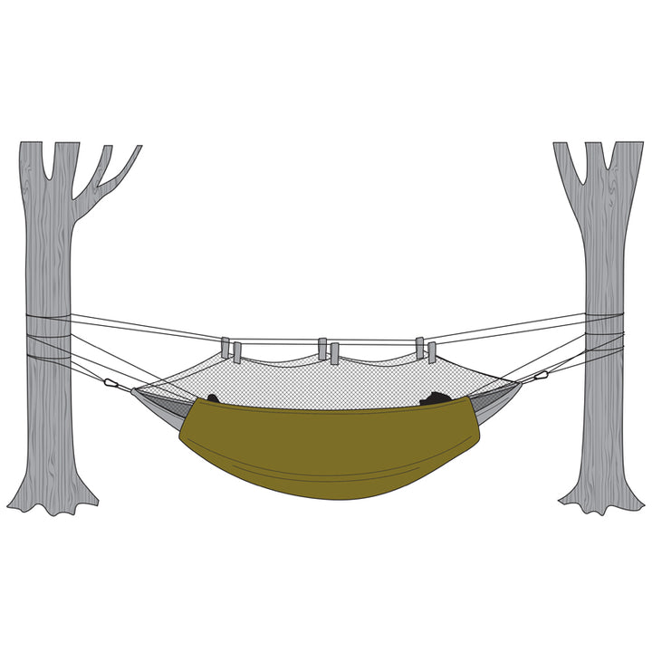 Snugpak Hammock Under Blanket - Olive Green