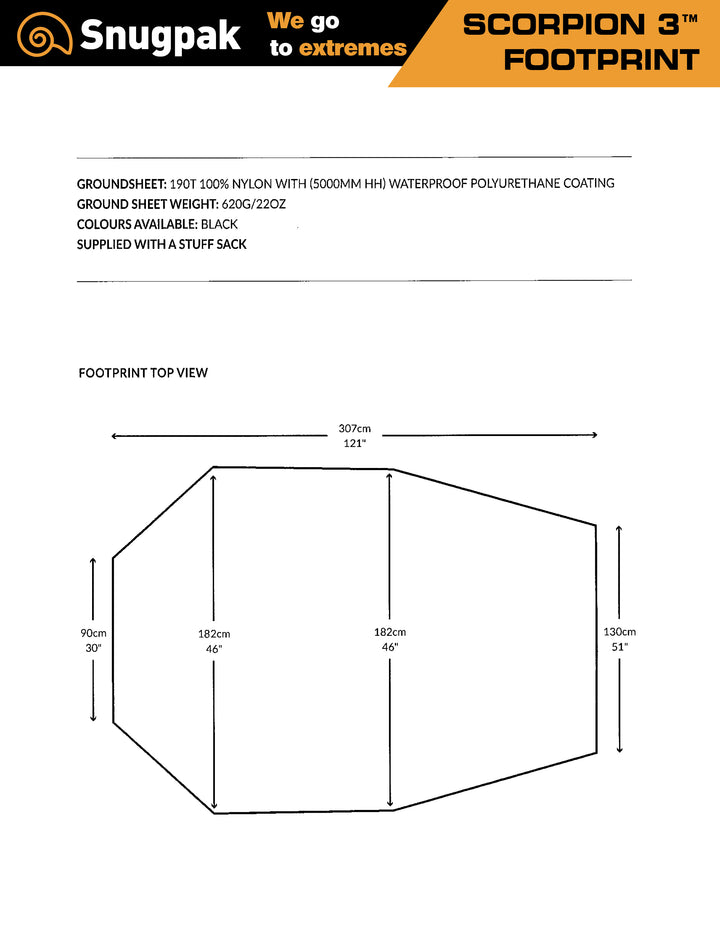 Snugpak Scorpion 3 Footprint