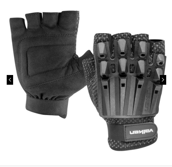 Valken Alpha Plastic Armored Half Finger Glove