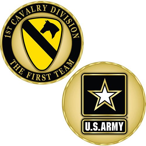 CHALLENGE COIN-ARMY,001ST CAV.DIV.