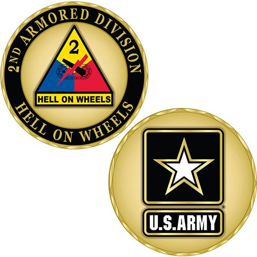 CHALLENGE COIN-ARMY,002ND ARMOR DIV.