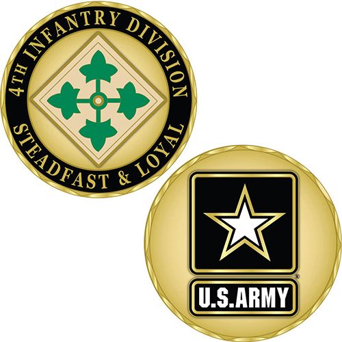 CHALLENGE COIN-ARMY,004TH INF.DIV.
