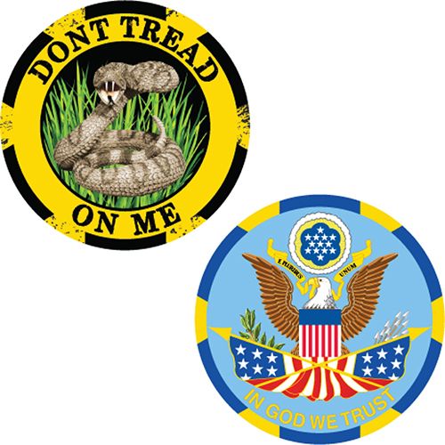 CHALLENGE COIN-DONT TREAD ON ME; MADE IN USA