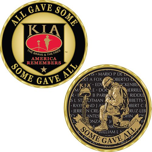 CHALLENGE COIN-KIA SOME GAVE ALL