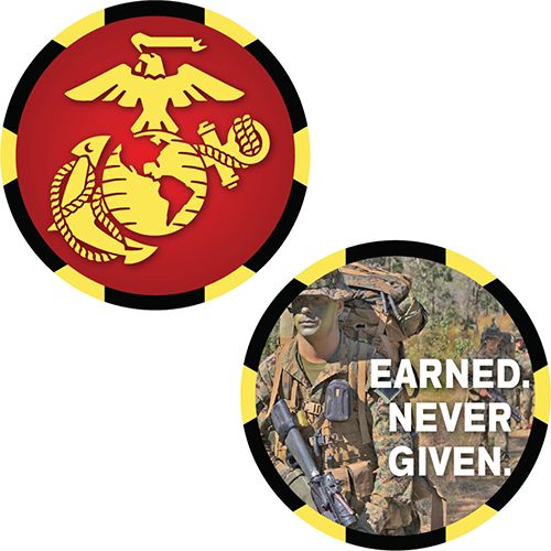 CHALLENGE COIN-USMC Logo Made In USA