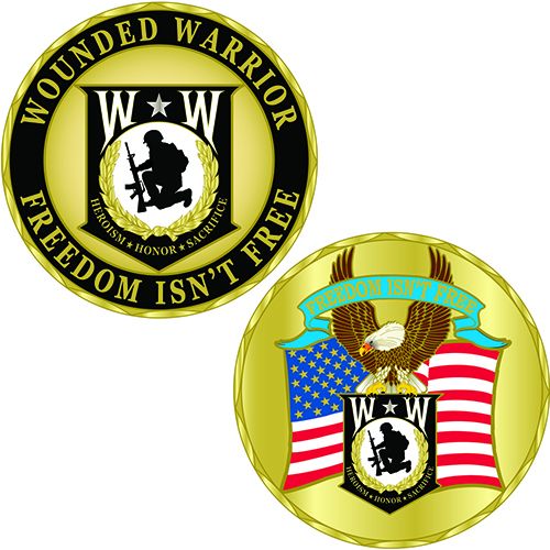CHALLENGE COIN-WOUNDED WARRIOR EAGLE