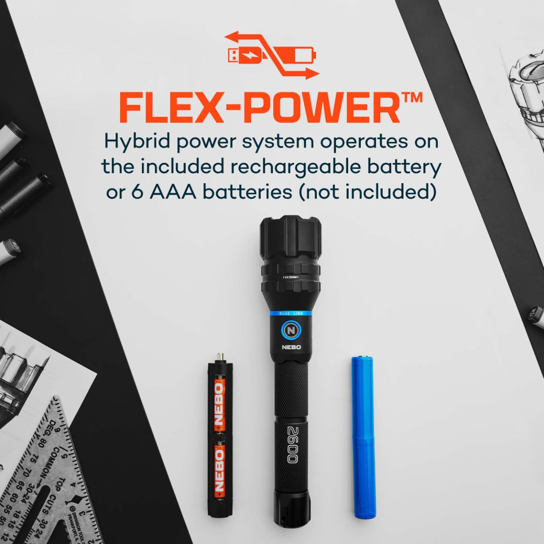 BLUELINE 2600 Flex Flashlight ( NEB-FLT-0053 )