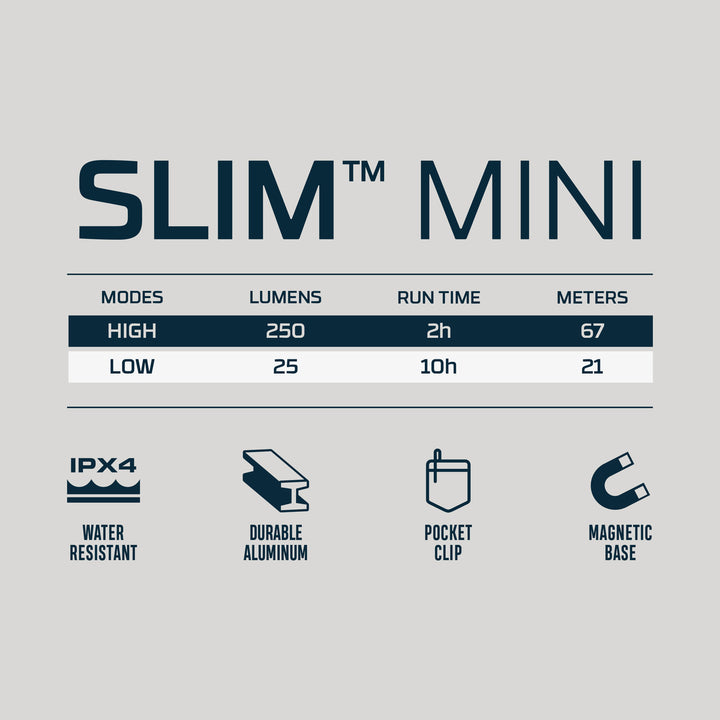 SLIM MINI Rechargeable Pocket Light ( NEB-FLT-1042 )