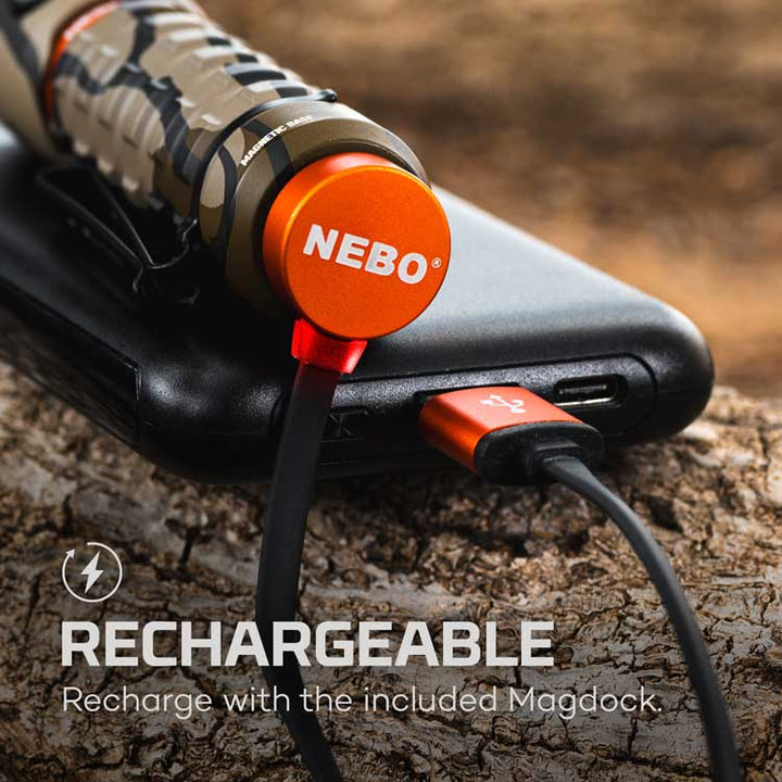 TORCHY 2K Rechargeable Pocket Flashlight - MossyOak Bottomland ( NEB-FLT-1062 )