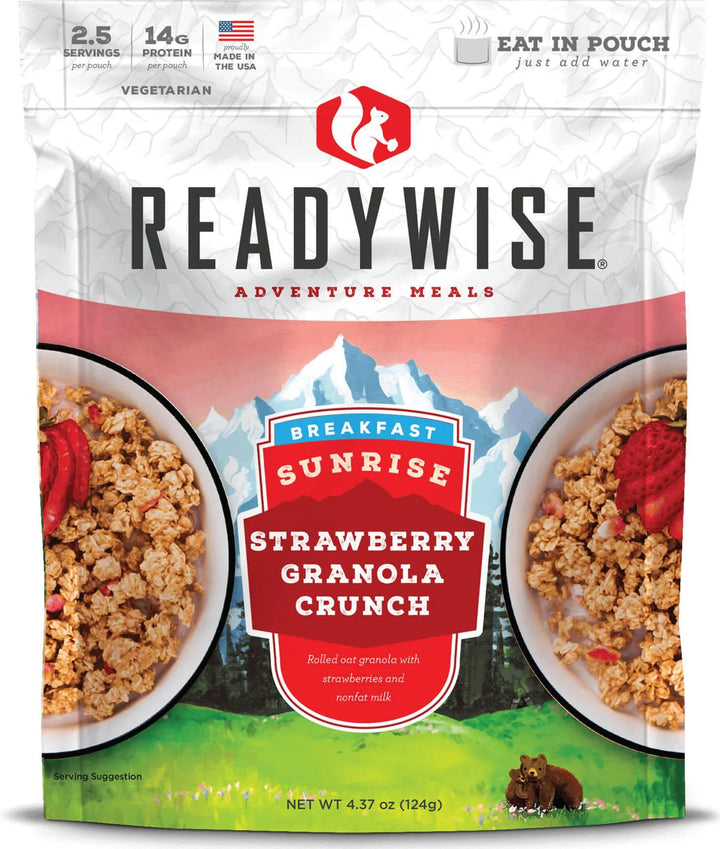 ReadyWise Sunrise Strawberry Granola Crunch