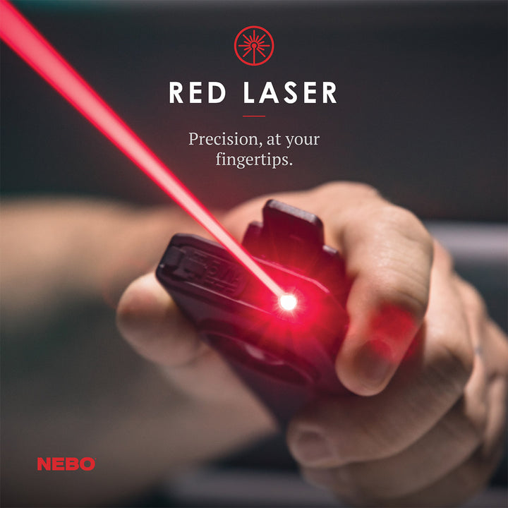 NEW FROM NEBO! The SLIM+ is a thin, ergonomic rechargeable 700 lumen pocket light with a red laser pointer and a Power Bank for your USB powered devices. Equipped with full dimming and Power Memory Recall, the SLIM+ also features a detachable magnetic pocket clip, collapsible hanging hook and powerful magnetic base