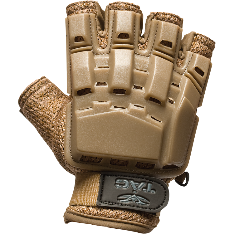 Valken V-TAC Plastic Armored Half Finger Glove