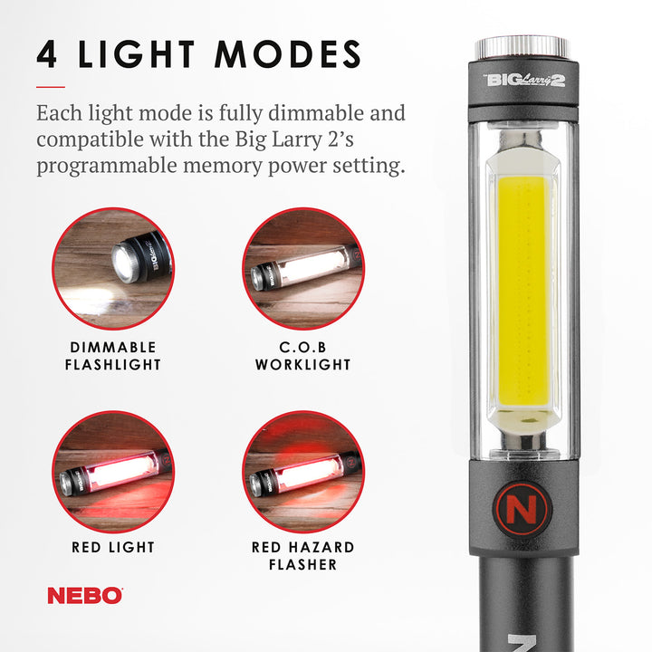 *NEBO BIG Larry 2 Power Work Light  Storm Gray (NEB-WLT-0001)
