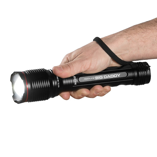 nebo big daddy flashlights Redline 2000 Lumen Flashlight, Black Sports, Fitness & Outdoors The BIG Larry 2 outputs 500 lumens with the C O B work light and 200 lumens from the top flashlight Nebo Redline Big Daddy flashlight
