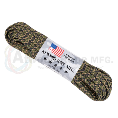 7 Strand 550 lbs Paracord  Paracord Is a must have for all outdoor and survival enthusiasts. This rope has almost endless uses and qualities. Great For survival bracelets,  camping, Backpacking, military, survival kits / bug out bags, ETC.   • 7 Strand Core  • lightweight & Strong  • UV resistant  • Rot & Mildew Resistant  • Color Will not run or bleed  • Made in the USA