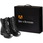 ALTAI™ 8″ Side Zip Black Tactical Boots (Model: MFT100-Z)