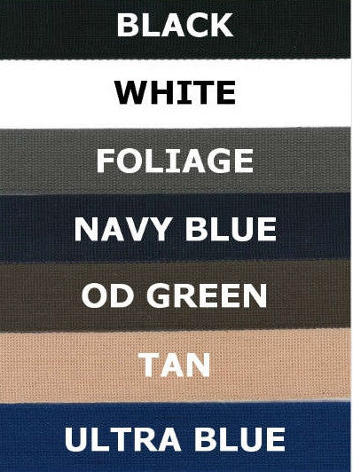 Name Tapes x2 - Custom - Solid Colors Without Velcro