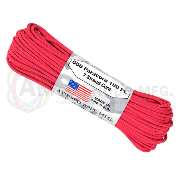 Atwood 550 Paracord - Solids 100 ft