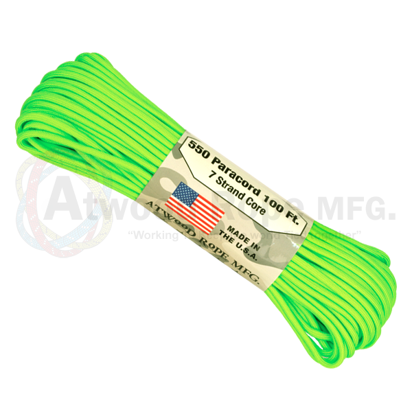 Atwood 550 Paracord - Solids 100 ft