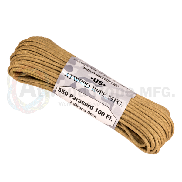 Atwood 550 Paracord - Solids 100 ft