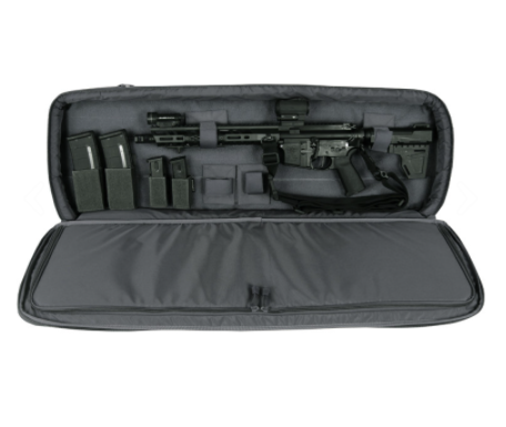 The CONDOR Javelin 36-Inch Rifle Case is a modernized weapon case designed to blend into an urban setting. The case boasts a roomy interior that can comfortably hold one rifle up to 36 inches in overall length. The expandable main compartment provides additional storage space for your kit,