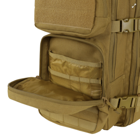 The Condor Compact Assault Pack GEN II from Condor Outdoor Products, Inc. is designed to carry critical gear without breaking a sweat. The backpack is comfortable and lightweight, with multiple compartments inside and out to provide storage for just about anything you’ll want to carry. 