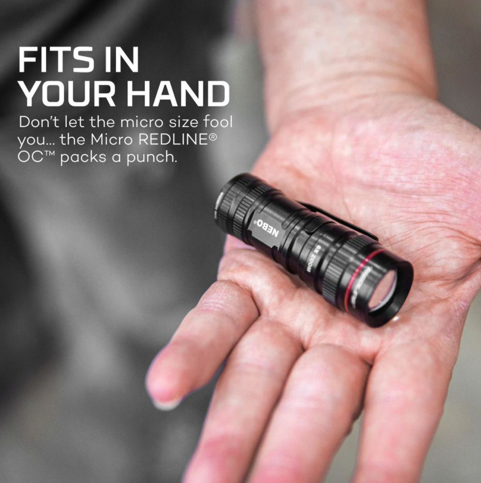 micro nebo flashlight NEBO Micro REDLINE OC Flashlight (6272-A) – CC Military Surplus, Inc