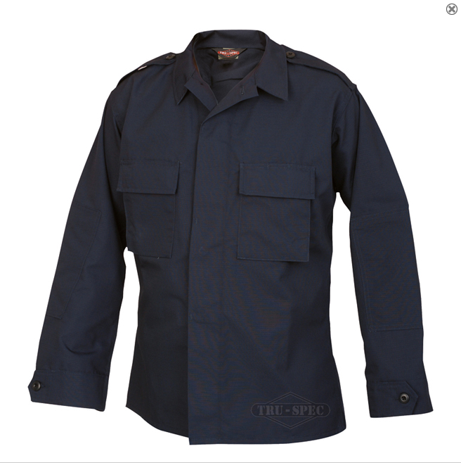 *TACT SHIRT, BLK P/C R/S L/S (1360/1367)