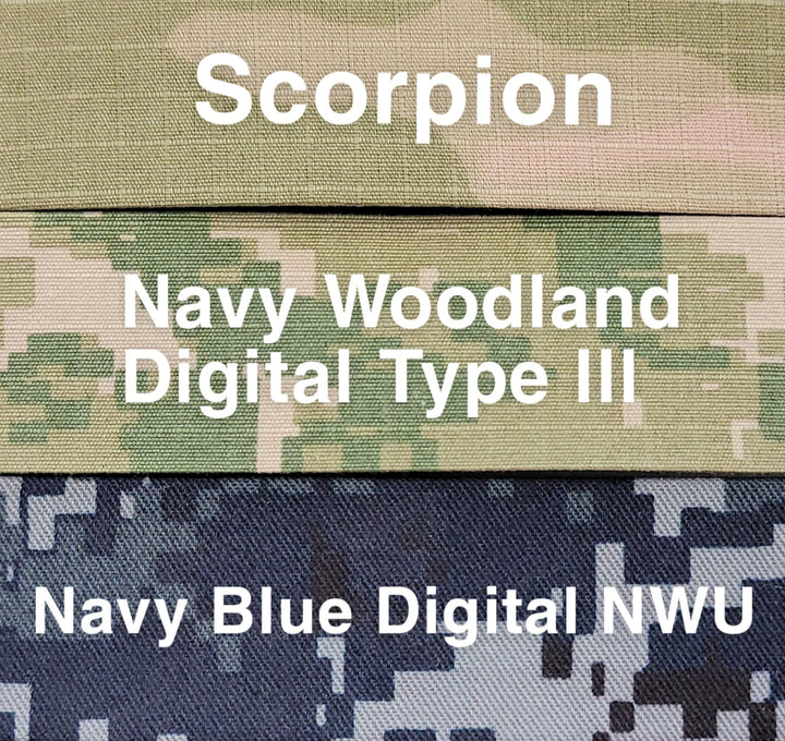 Name Tapes x2 - Custom - Camouflage Colors Without Velcro