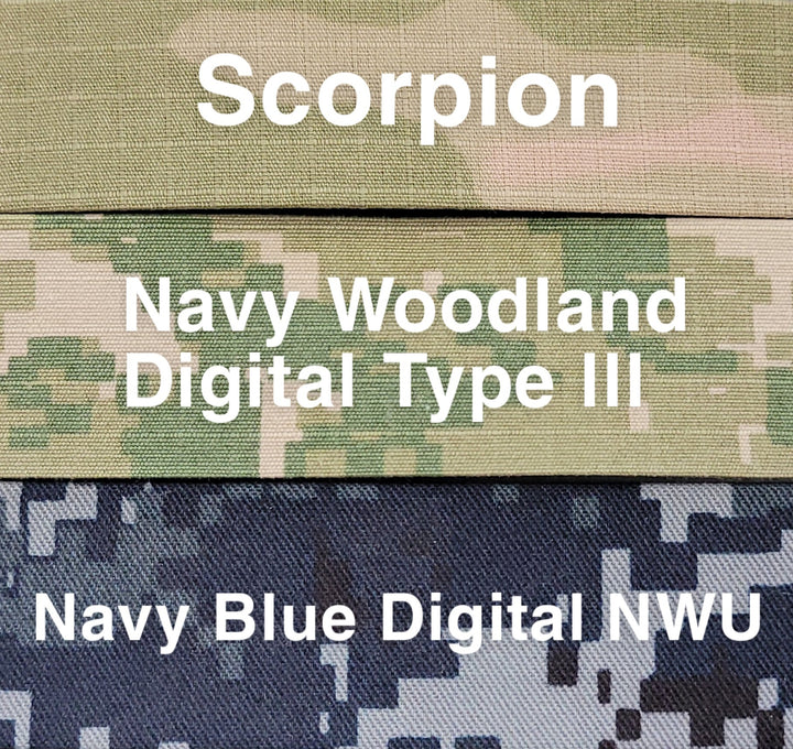 Name Tapes x2 - Custom - Camouflage Colors With Velcro